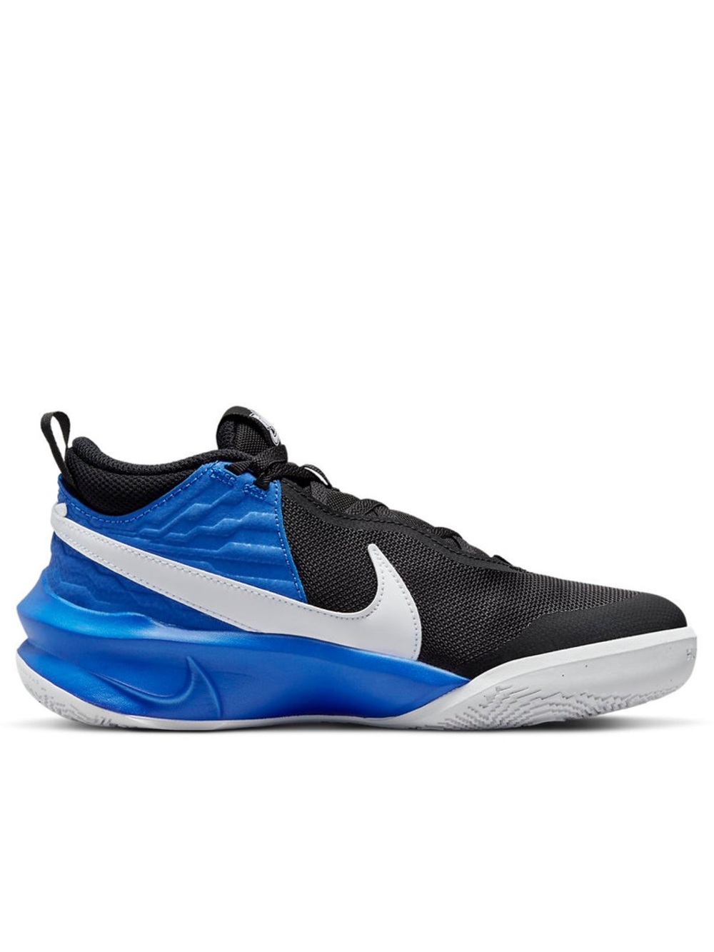 Nike Team Hustle D10 'Black Game Royal' Basketball Sneakers Size Youth 6.5